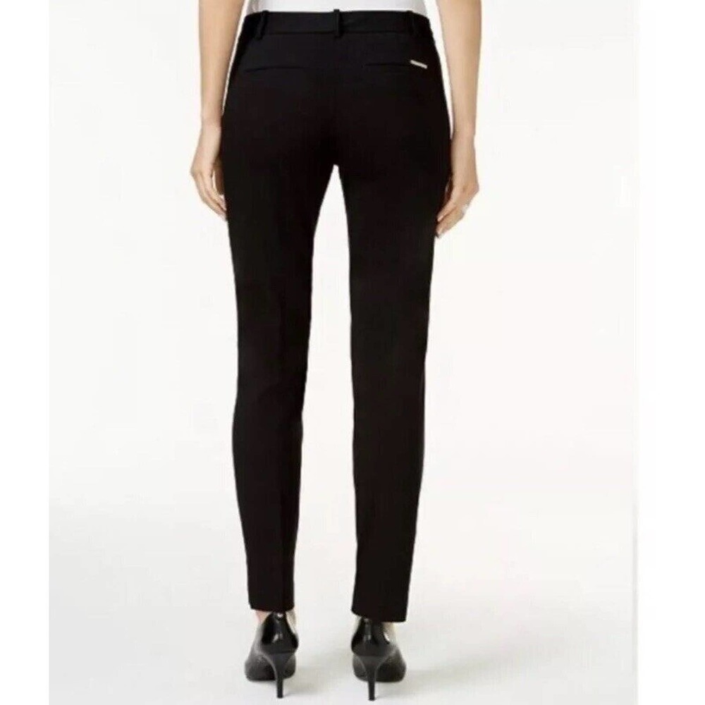Michael Kors | Cropped Womens Size 2 Black Pants Slim Skinny Leg Cotton Stretch